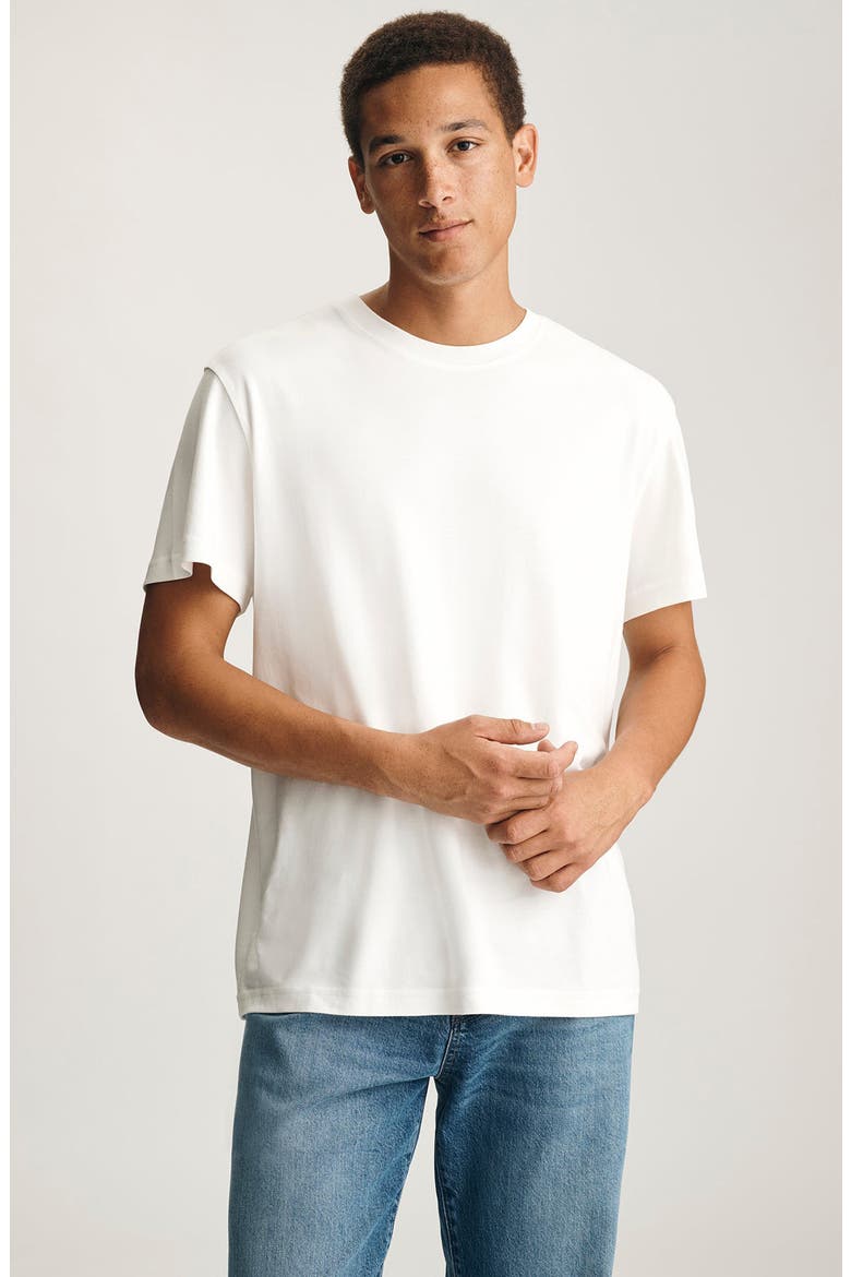 Cotton Crewneck T-Shirt, Alternate, color, ANTIQUE WHITE
