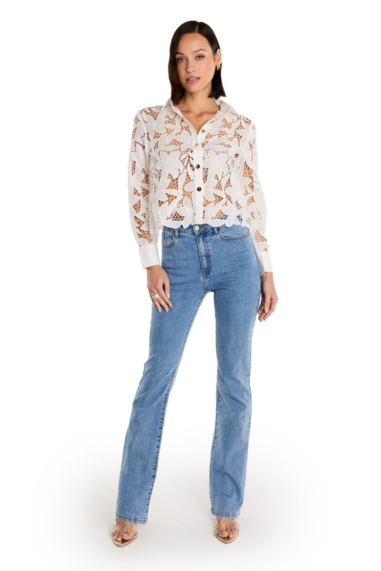 Mina Lace Blouse, Alternate, color, White
