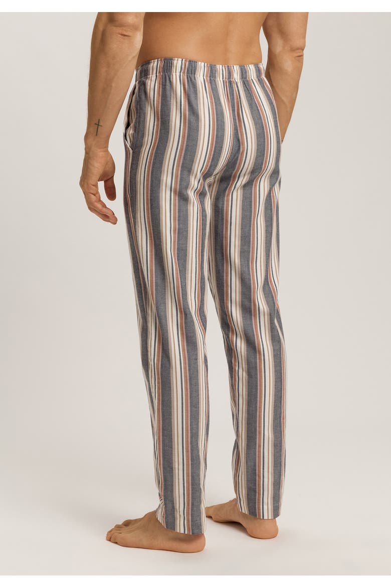 Cozy Comfort 100% Woven Cotton Flannel Pants, Alternate, color, Redwood Stripe