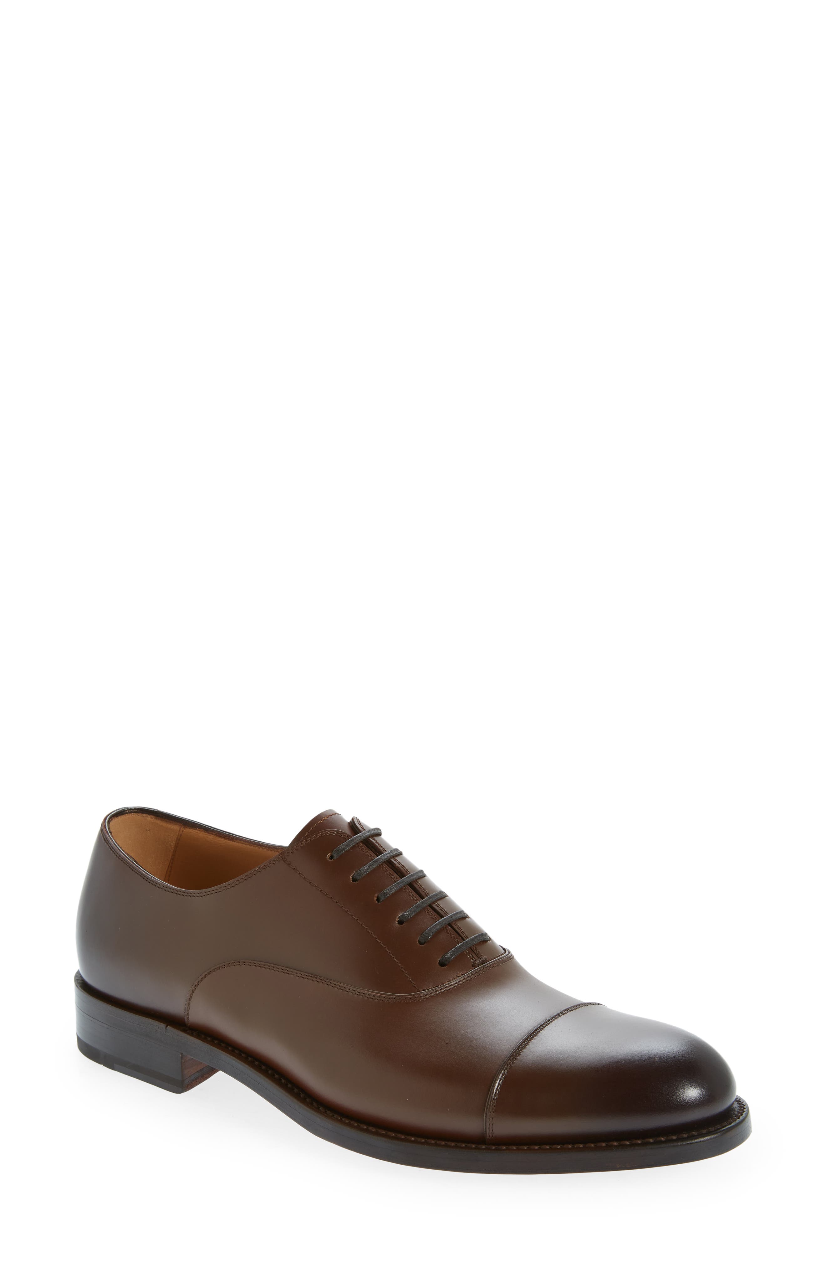 FERRAGAMO Fabian Cap Toe Oxford, Main, color, 