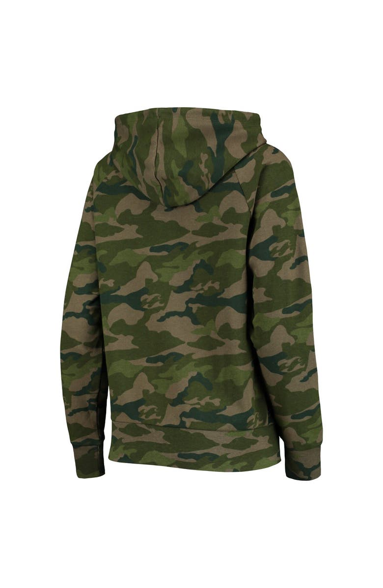 New Era Women's New Era Camo Green Bay Packers Raglan Full-Zip Hoodie, Alternate, color, Camo