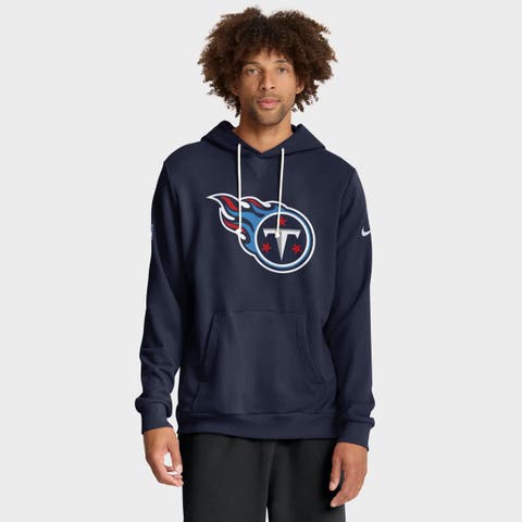 Men's Nike Navy Tennessee Titans Sideline Standard Issue Initial Home Dri-FIT Hoodie