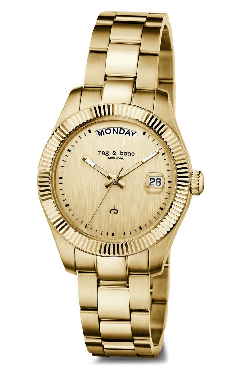 rag & bone Lex Bracelet Watch, 34mm, Alternate, color, 