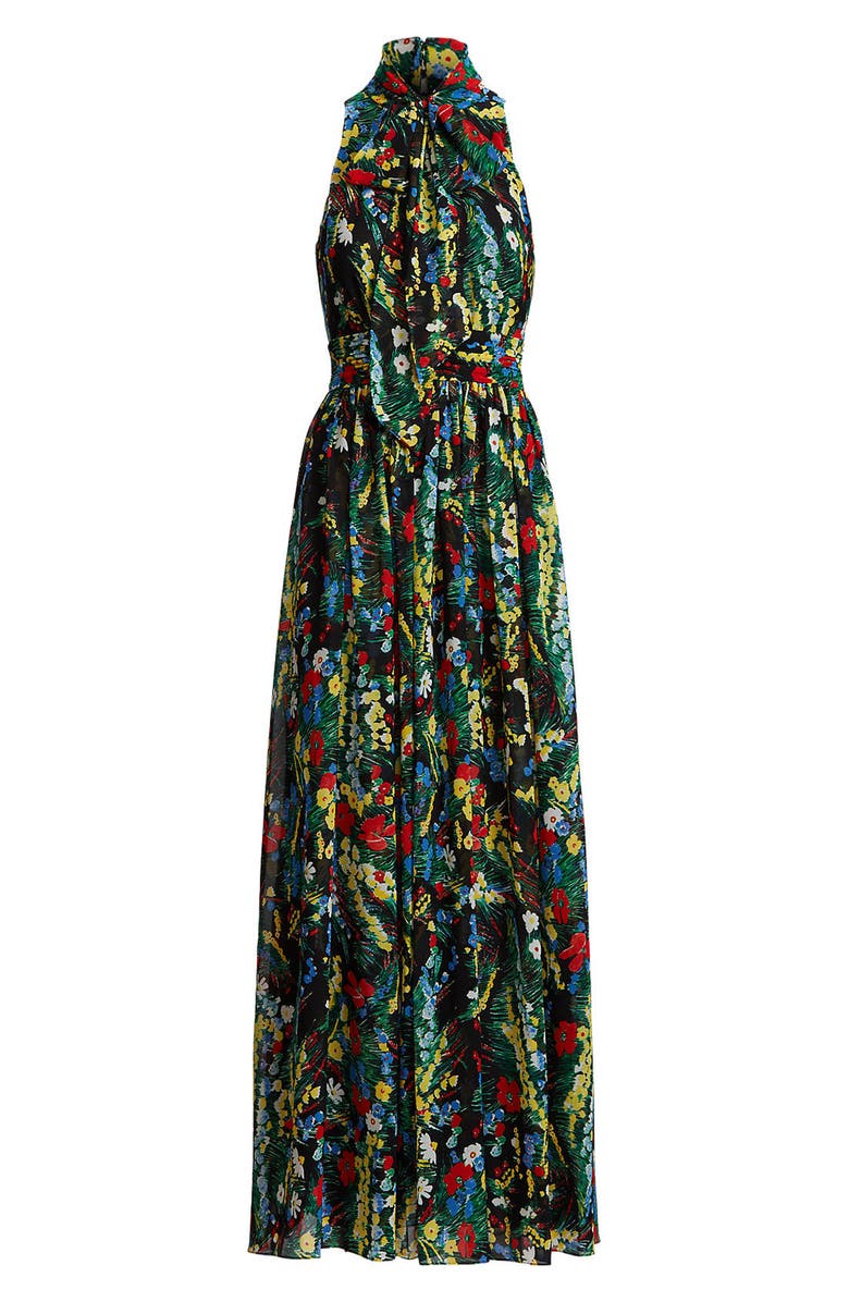 Ralph Lauren Crinkle Georgette Maxi Sundress, Alternate, color,