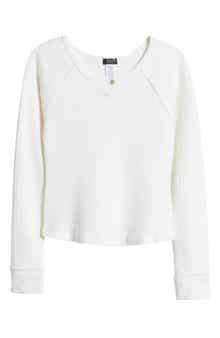 Truce Kids' Waffle Stitch Long Sleeve Top