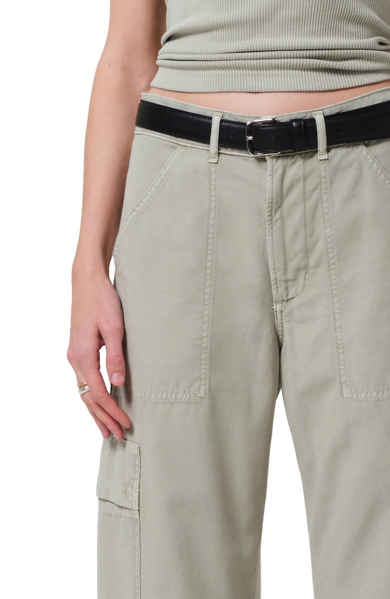Citizens of Humanity Marcelle Low Rise Barrel Cargo Pants, Alternate, color, Matcha