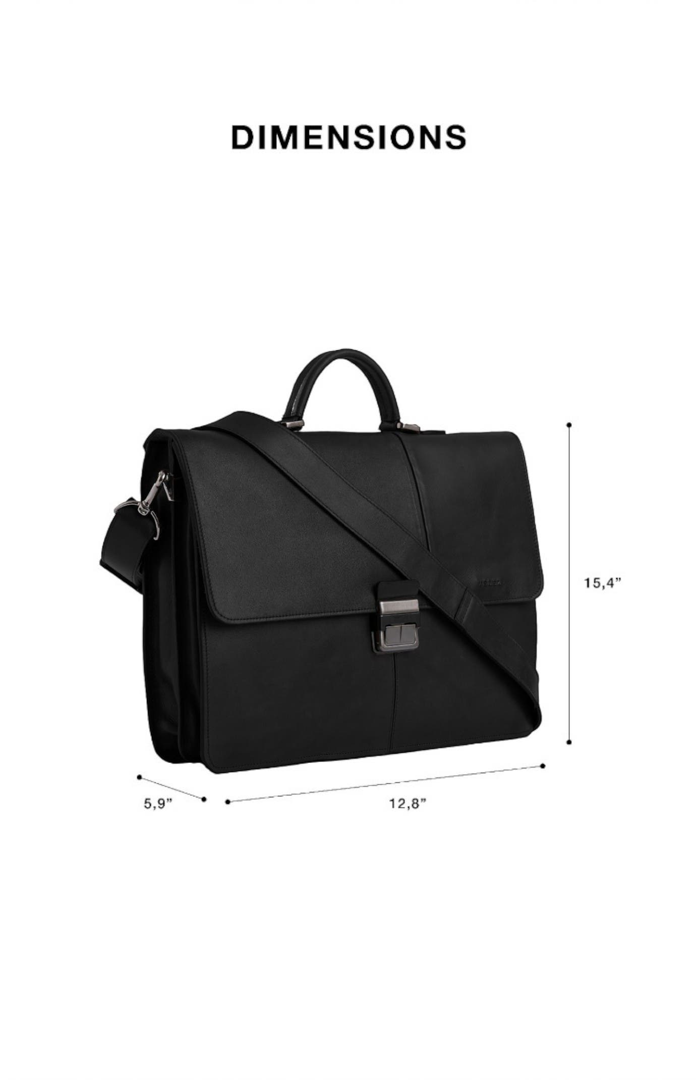 Velez Aperto Leather Laptop Bag for Men, Alternate, color, Black
