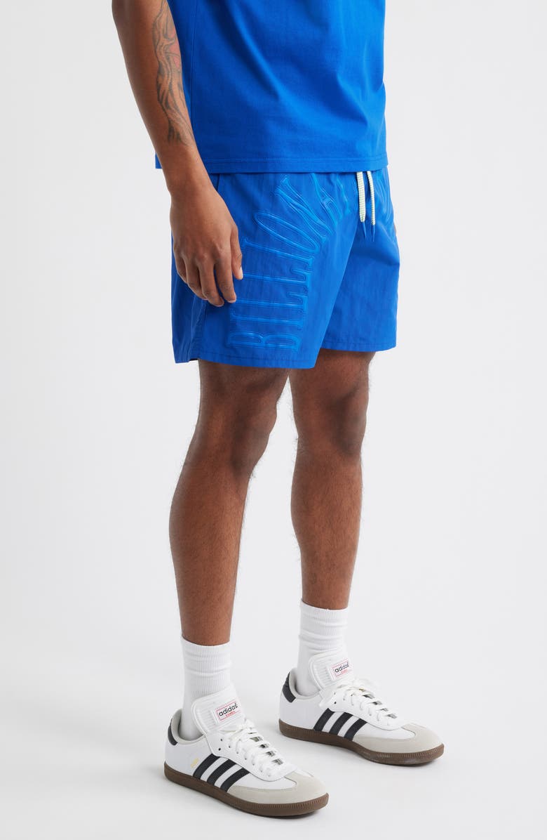 Billionaire Boys Club BB Sunrise Drawstring Nylon Shorts, Alternate, color, Surf The Web
