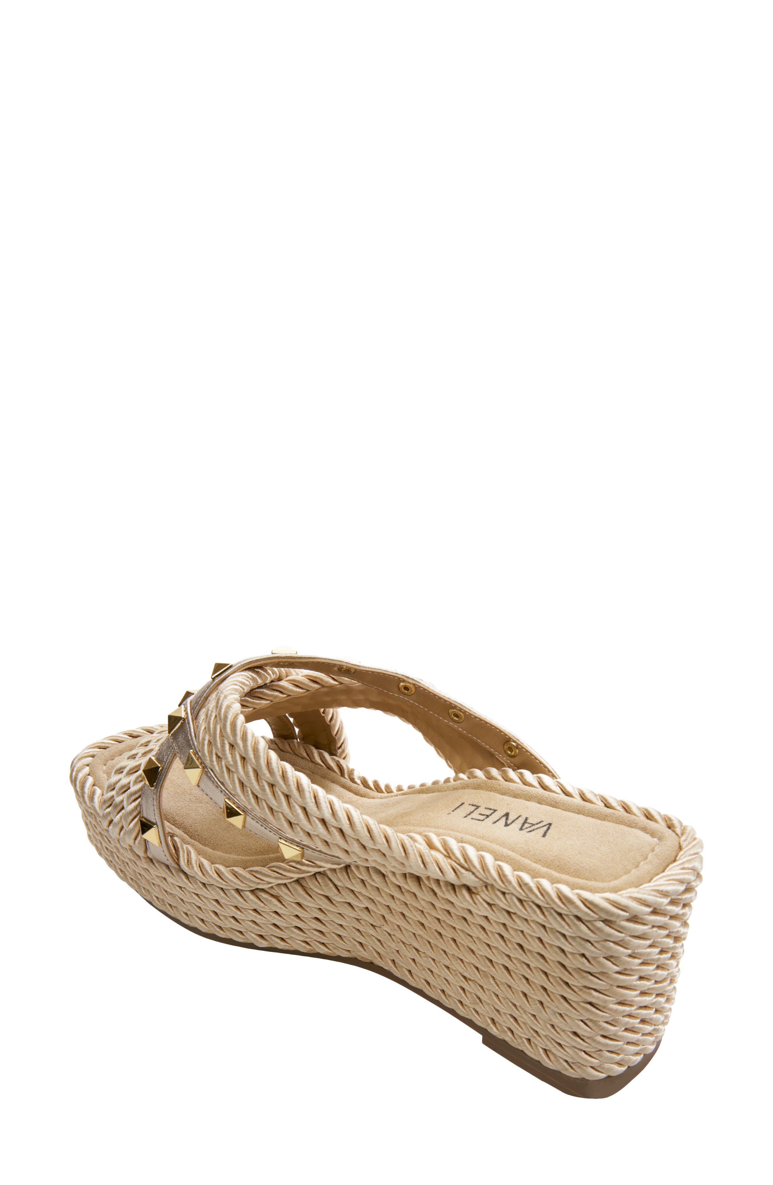 VANELi Clem Rope Wedge Sandal, Alternate, color, 
