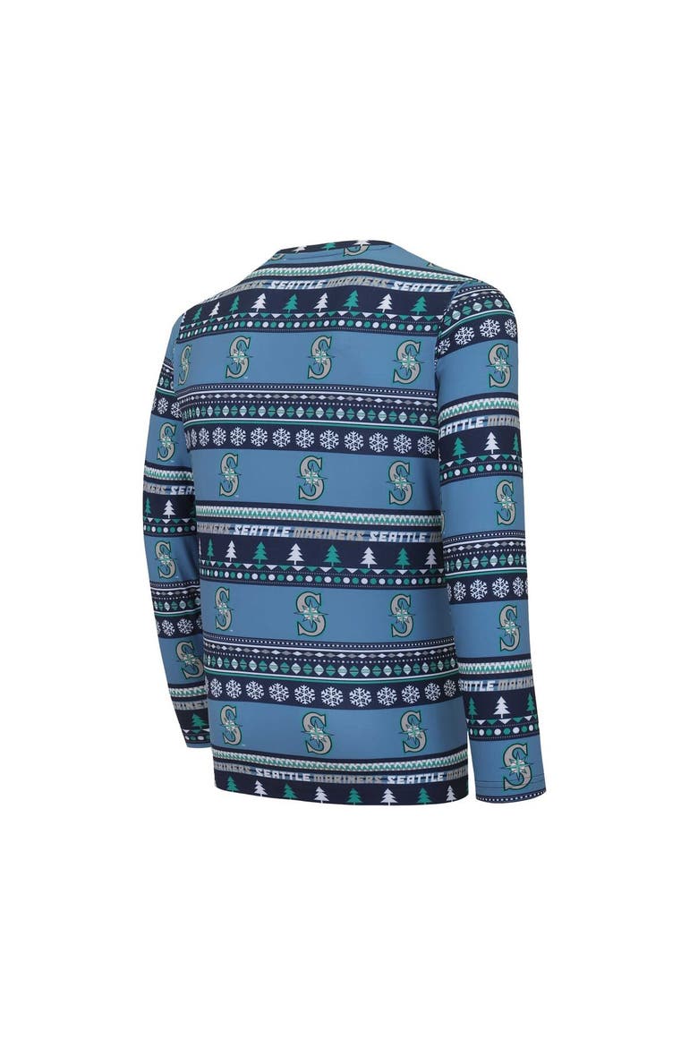 Men's Concepts Sport Navy Seattle Mariners Knit Ugly Sweater Long Sleeve Top & Pants Set, Alternate, color, Navy