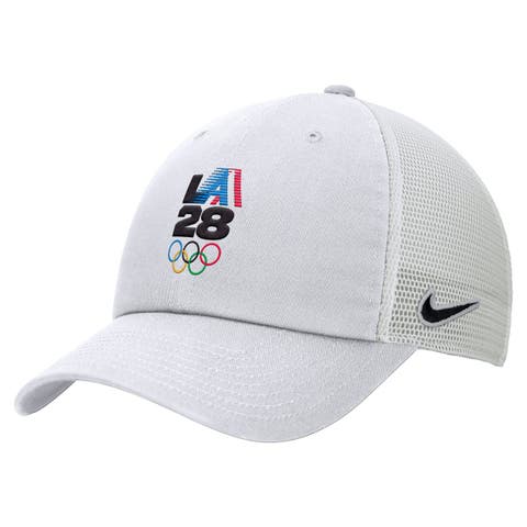 Men's Nike White LA28 Summer Olympics Club Trucker Adjustable Hat