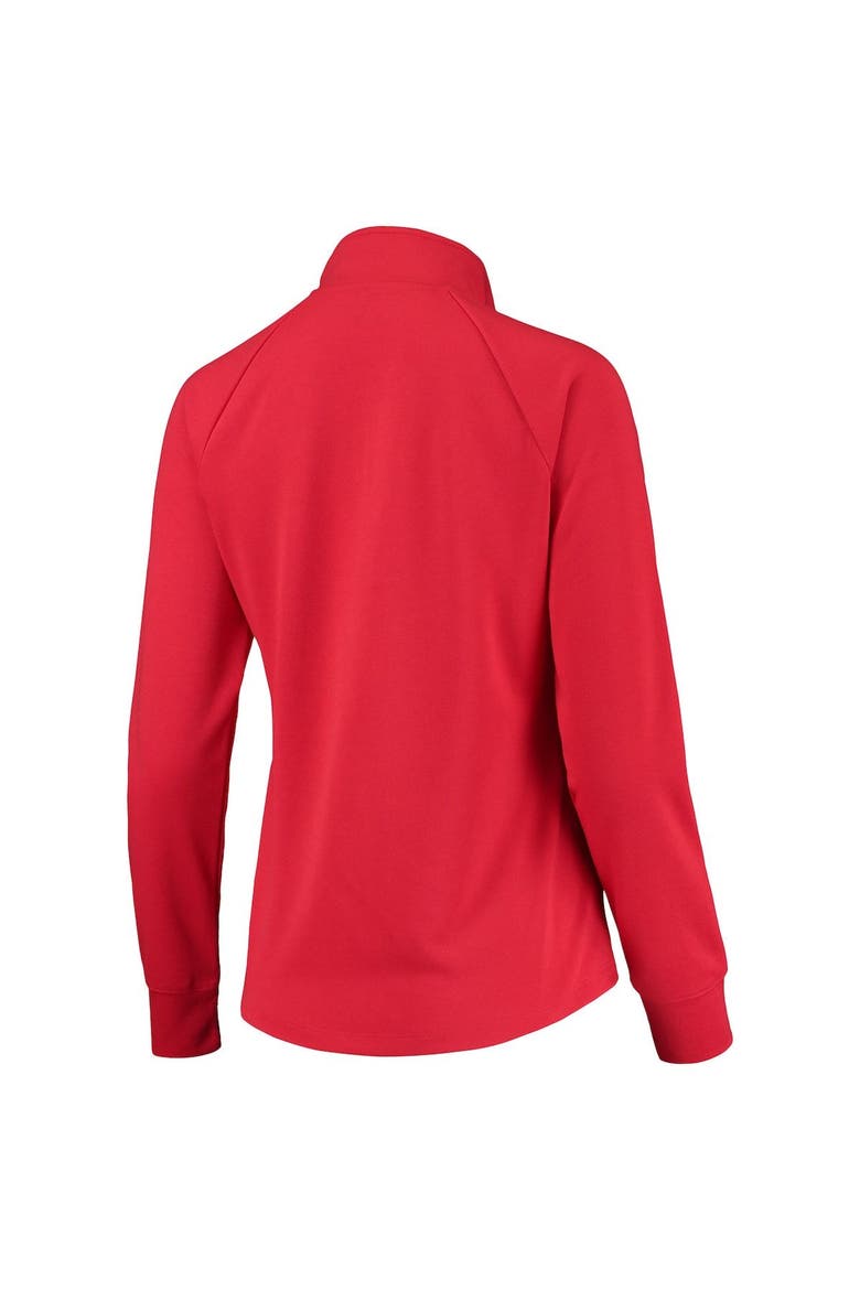 Women's Under Armour Red Cincinnati Bearcats Double Knit Raglan Quarter-Snap Jacket, Alternate, color, Red