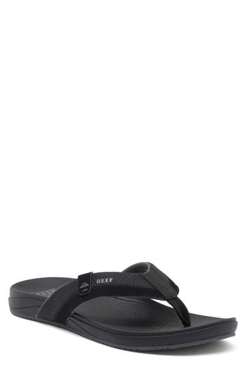 Reef Cushion Spring 2.0 Flip Flop In Black/grey/black