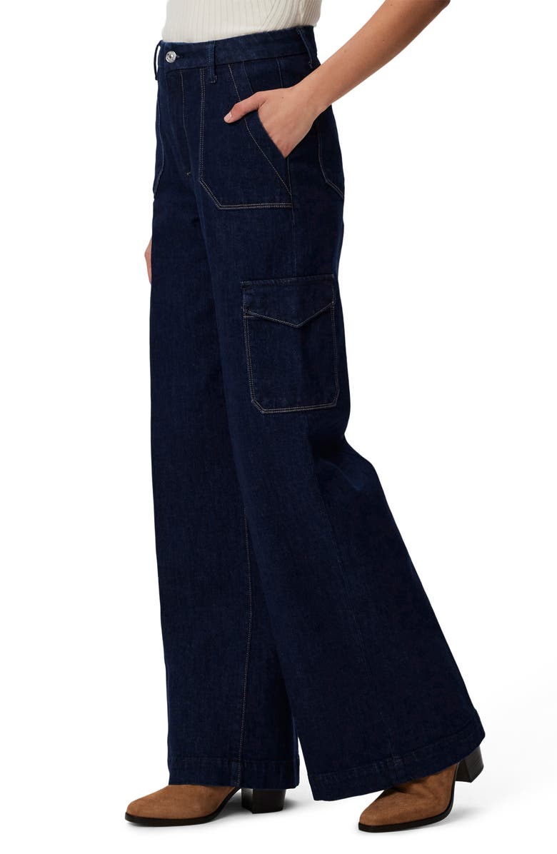 PAIGE Harper High Waist Wide Leg Cargo Jeans, Alternate, color, 