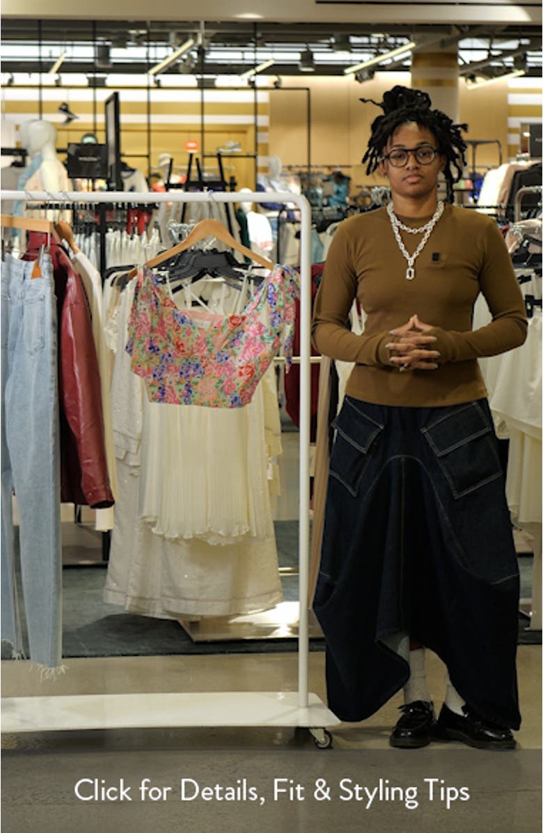 Floral Print Crop Tank, sales video thumbnail