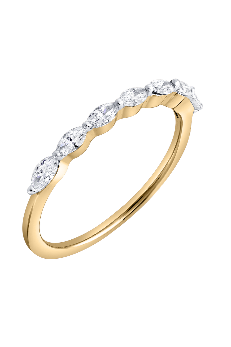 Serelyn 14K Gold 0.35 Ct Marquise Lab Grown Diamond Band Ring, Alternate, color, 14K Yellow Gold