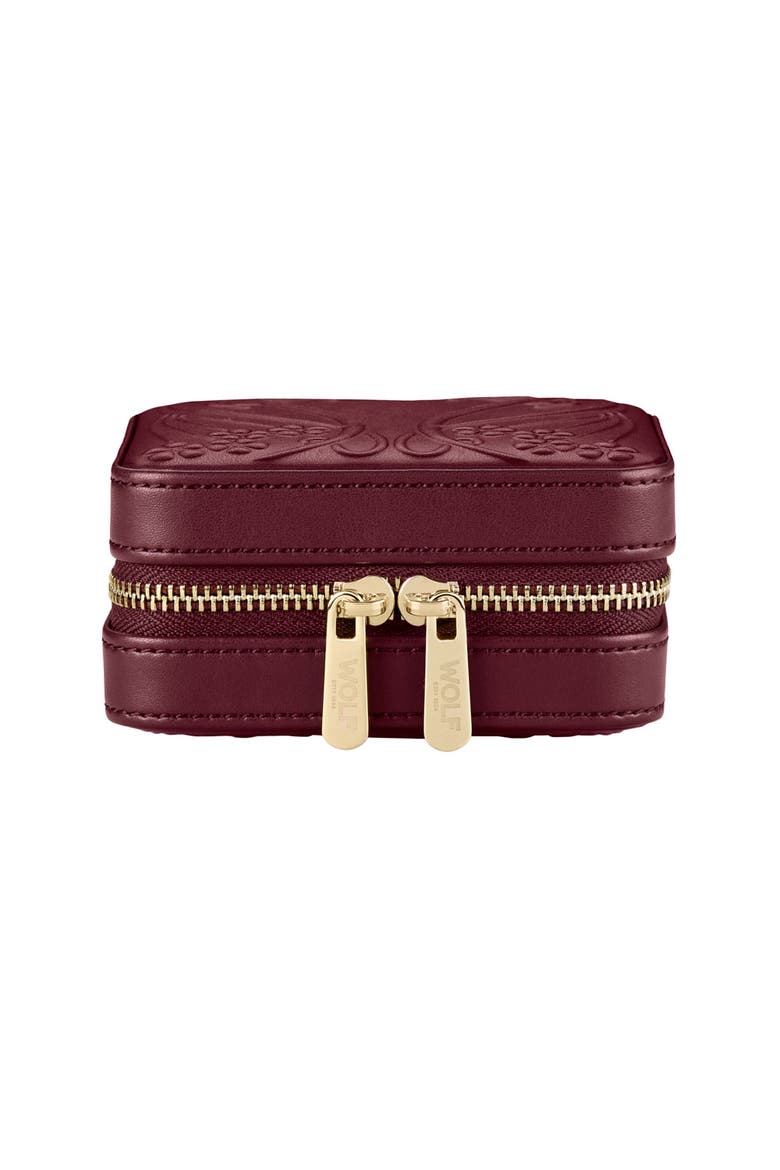 X LIBERTY Small Travel Zip Case, Main, color, Burgundy