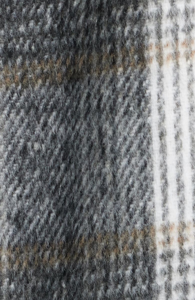 Hatley Plaid Fringe Jacket, Alternate, color, Black