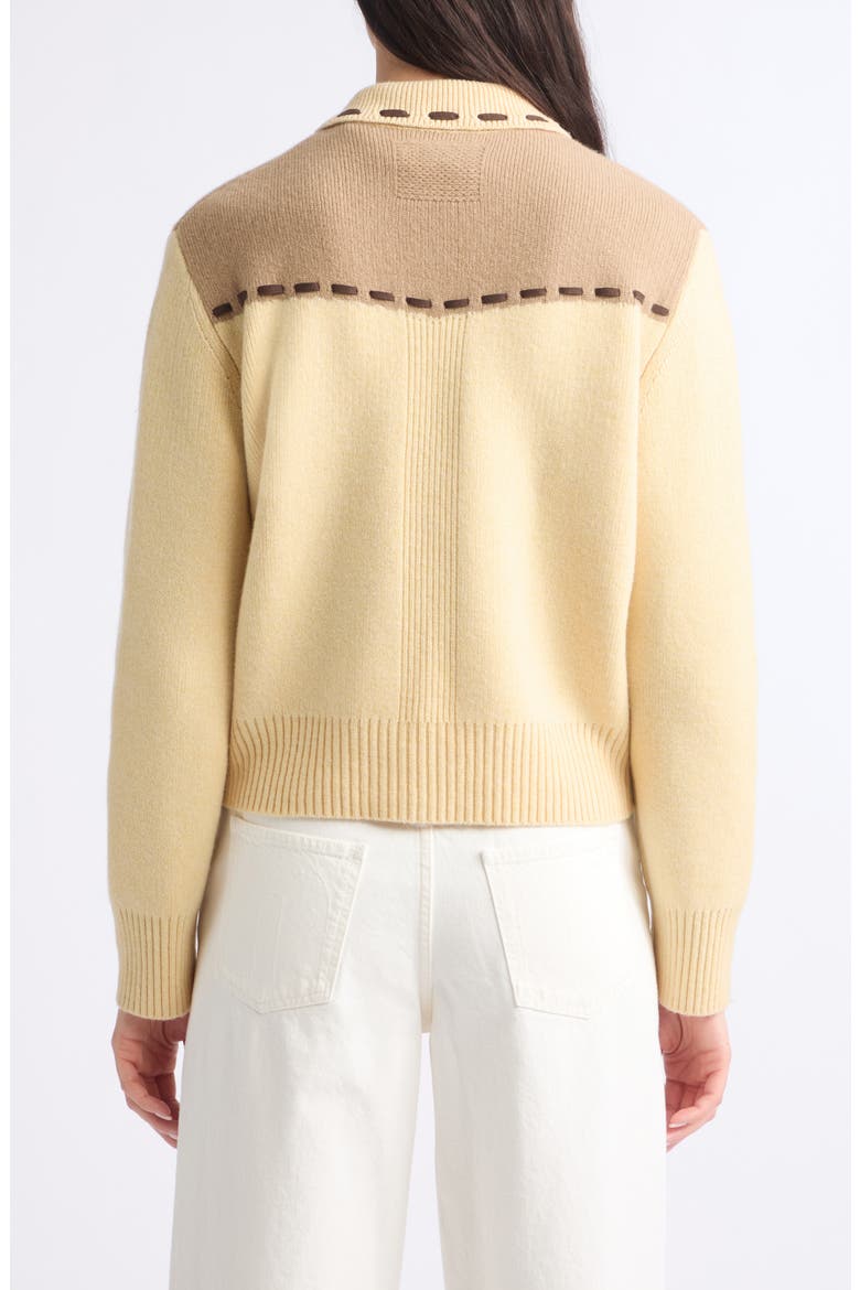 Saddle Up Cashmere & Wool Jacket, Alternate, color, BUTTER/ CAMEL