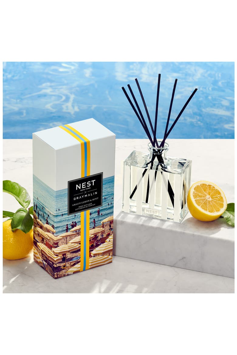x Gray Malin Amalfi Lemon & Mint Reed Diffuser (Limited Edition), Alternate, color, NO COLOR
