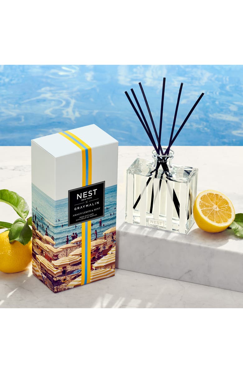 NEST New York x Gray Malin Amalfi Lemon & Mint Reed Diffuser, Alternate, color, 