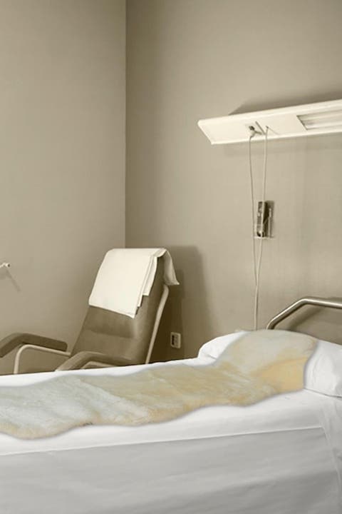 Medical Genuine Sheepskin Shearling Pelt 24" x 72" - Grey