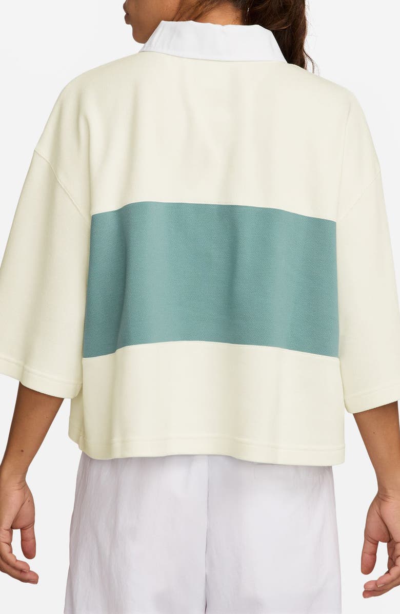 Nike Sportswear Oversize Polo, Alternate, color, Sail/ Cannon/ White/ White