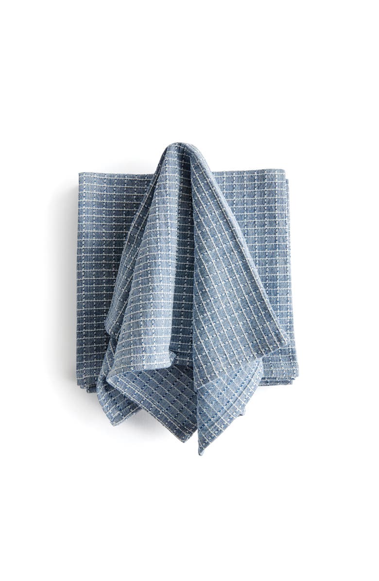 Napa Home & Garden Blake Napkins Set of 4, Main, color, Blue