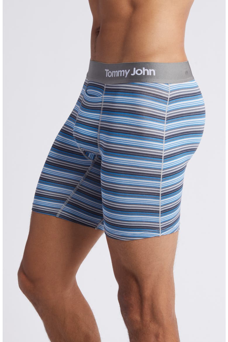 2-Pack Cool Cotton 6-Inch Boxer Briefs, Alternate, color, MICRO CHIP STRIPE/ BLACK