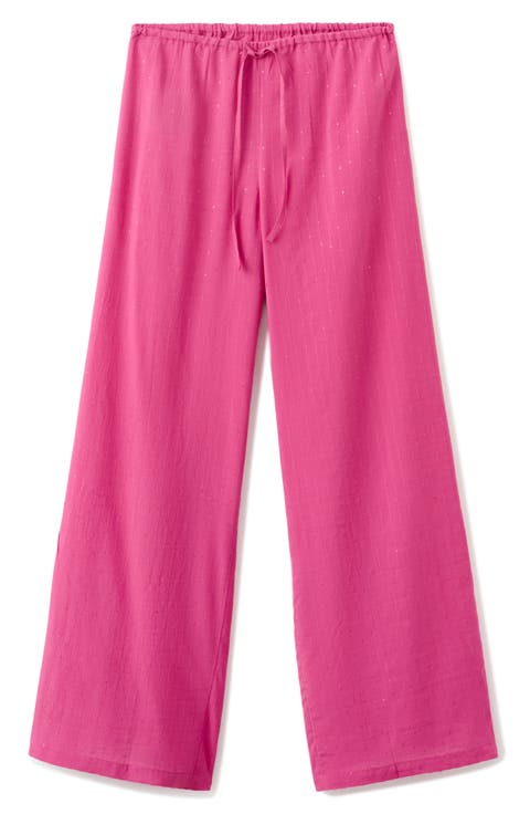 Straight Rhinestone Pants