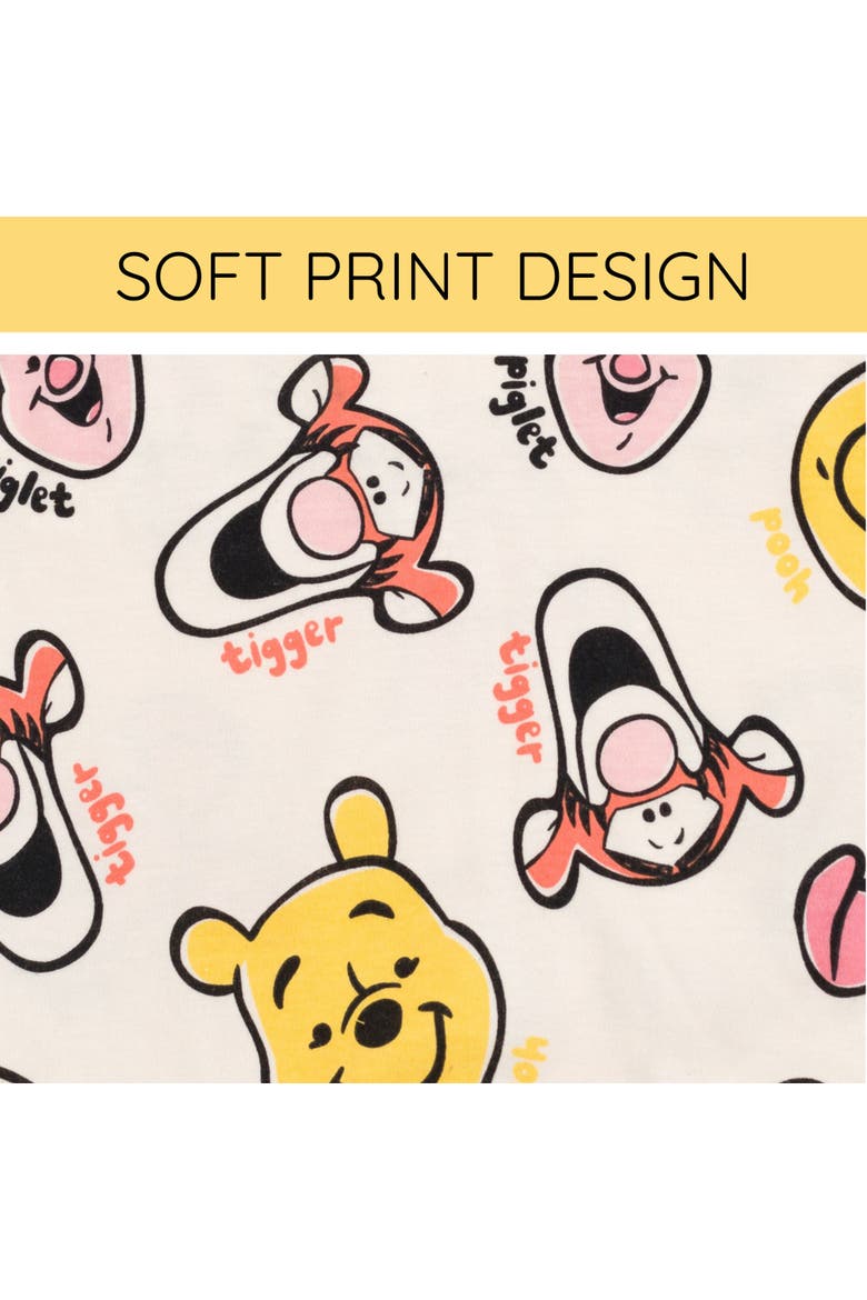 Winnie the Pooh One Piece Romper Set, Alternate, color, Winnie Yellow Cream