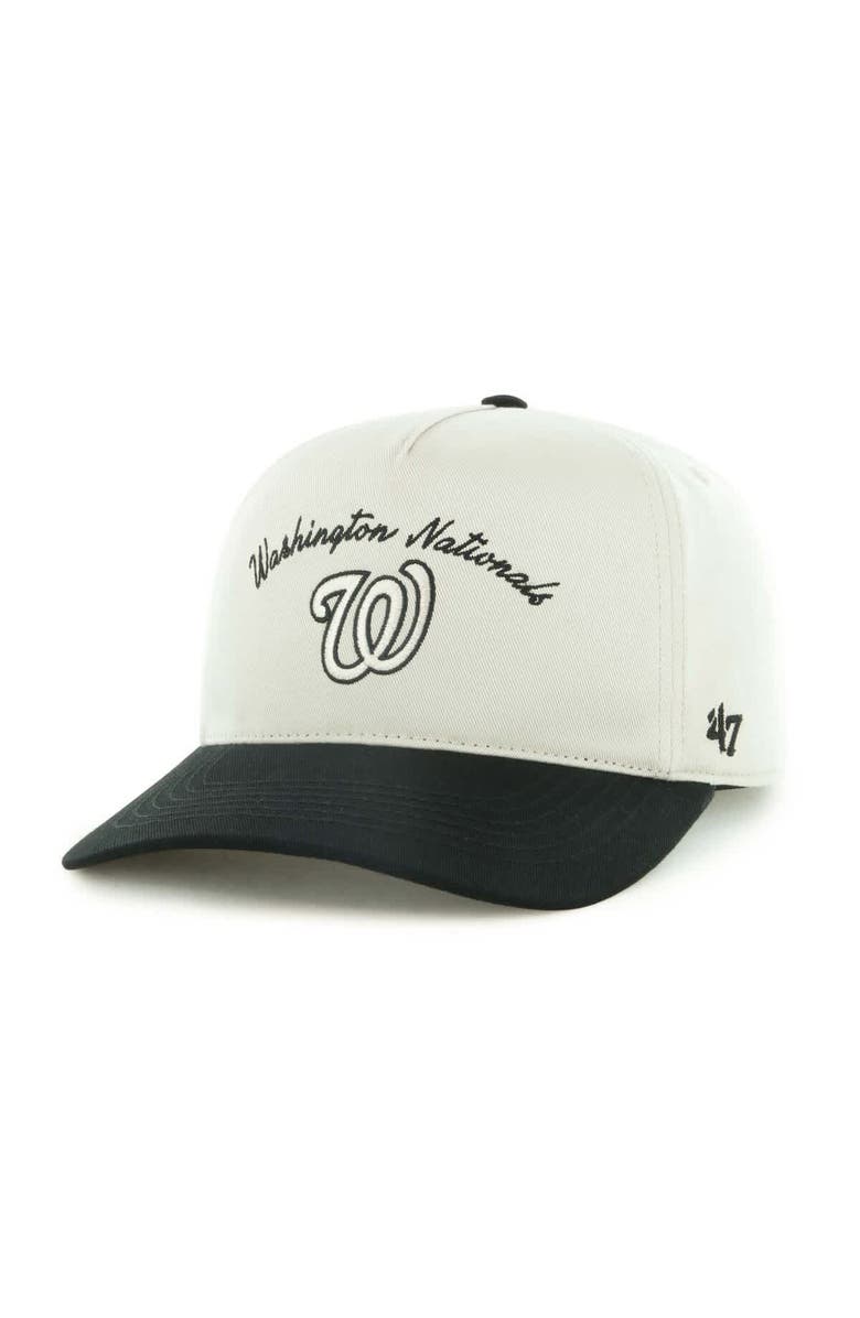 '47 Men's '47 Cream Washington Nationals Stable Hitch Adjustable Hat, Main, color, 
