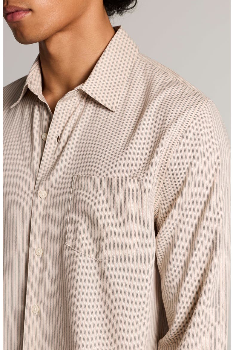 Canyon Stripe Long Sleeve Button Up Shirt, Alternate, color, BAJA SAND COMBO
