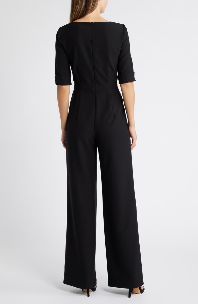 Black Halo Kerry Wide Leg Jumpsuit, Alternate, color, Black