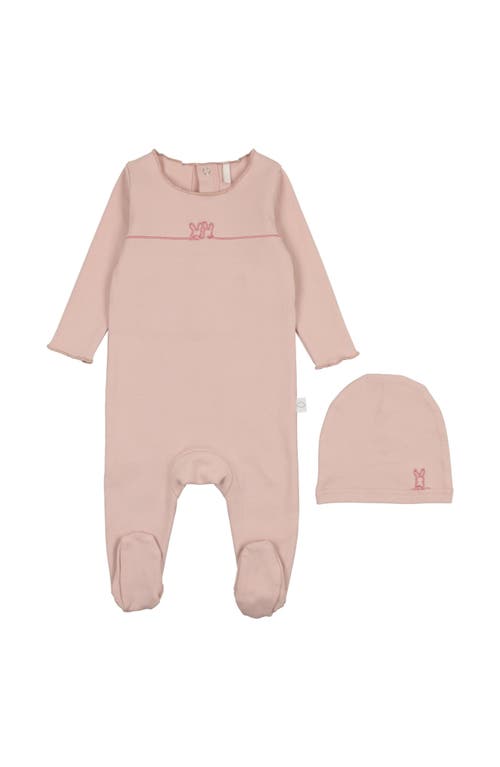 Pouf Bunny Graphic Footie In Pink