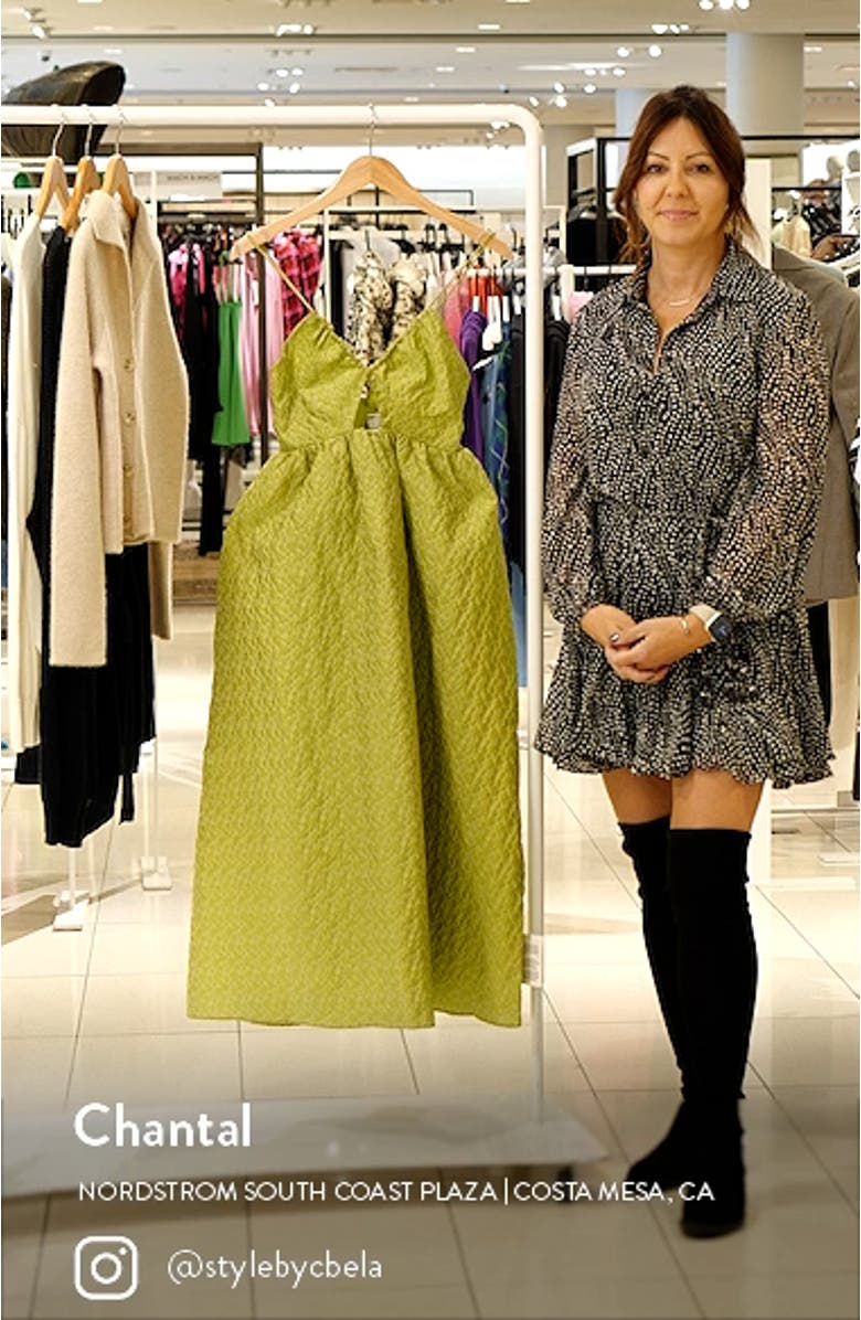 Cutout Brocade Dress, sales video thumbnail