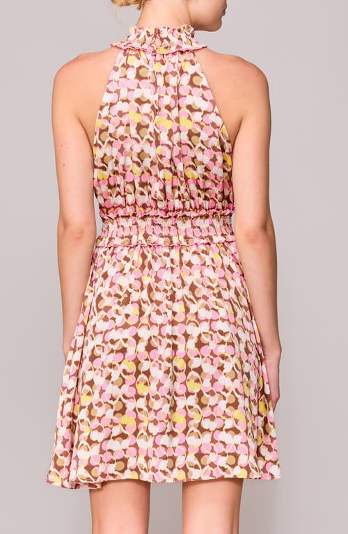 Melloday Halter Neck Smocked Minidress