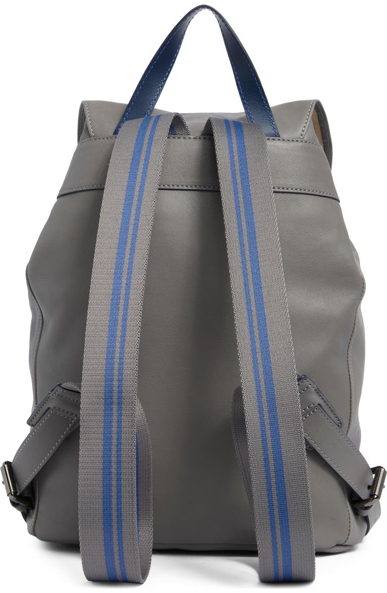 Longchamp LC3D Medium Leather Backpack, Alternate, color, Grey/Blue