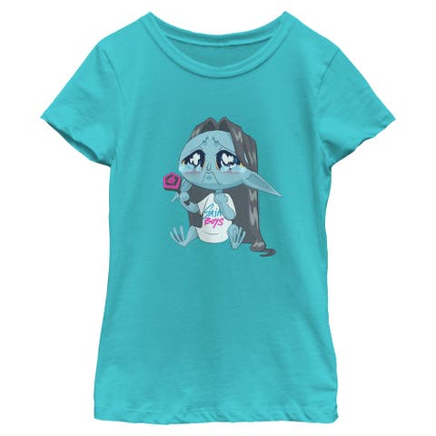 Girl's KPop Demon Hunters Chibi Crying Fan  Graphic T-Shirt