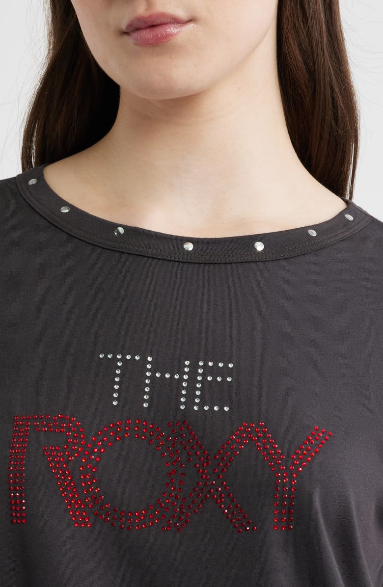 Daydreamer The Roxy Rhinestone Graphic T-Shirt, Alternate, color, Reactive Black