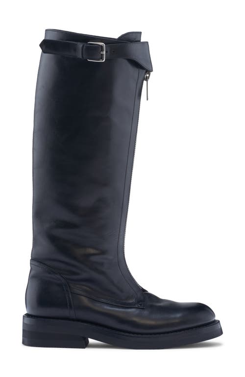 Alexander Mcqueen Mcqueen Knee High Riding Boot In Black