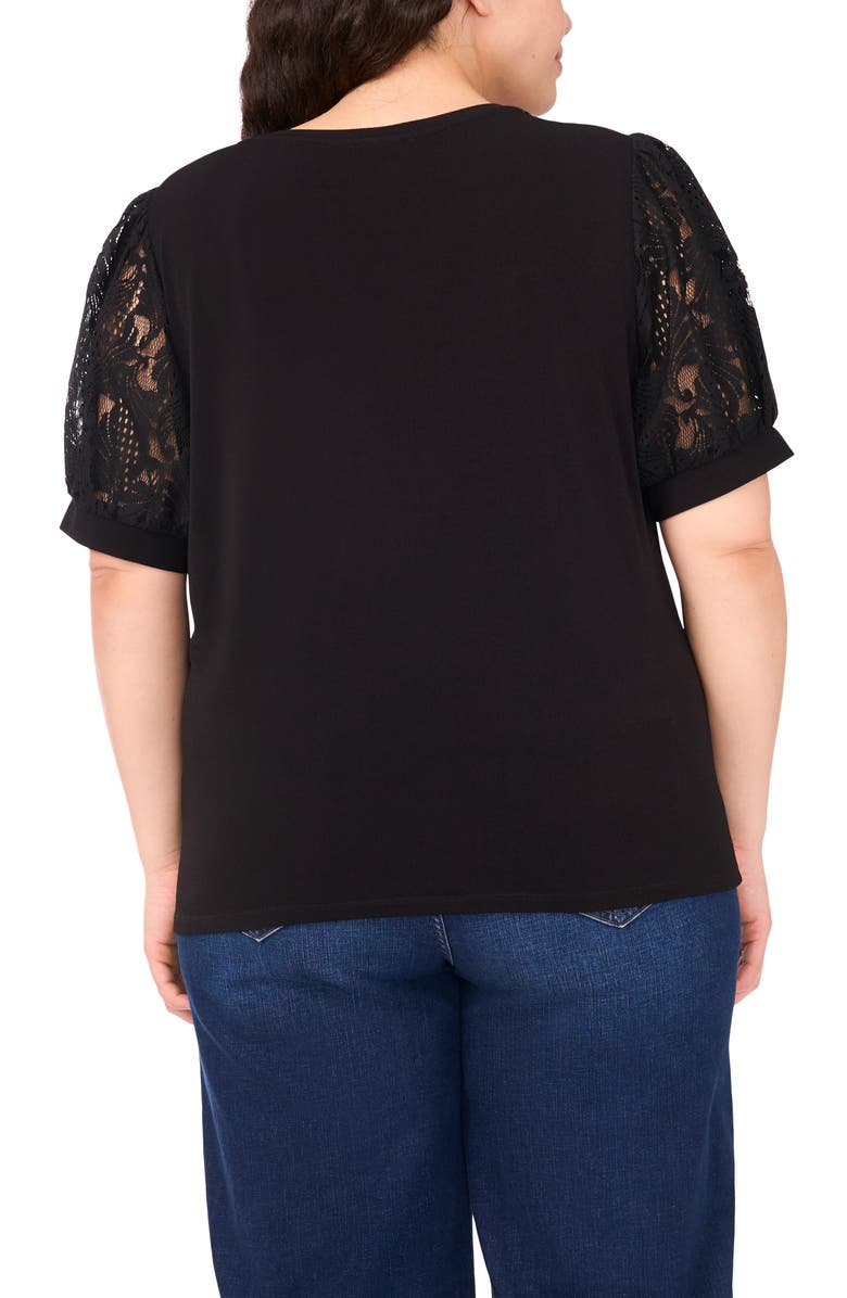 CeCe Lace Puff Sleeve T-Shirt, Alternate, color,