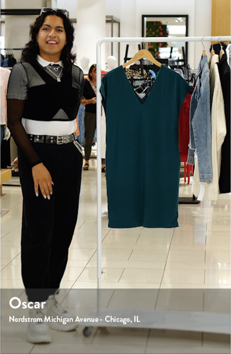 V-Neck Dolman Sleeve T-Shirt Dress, sales video thumbnail