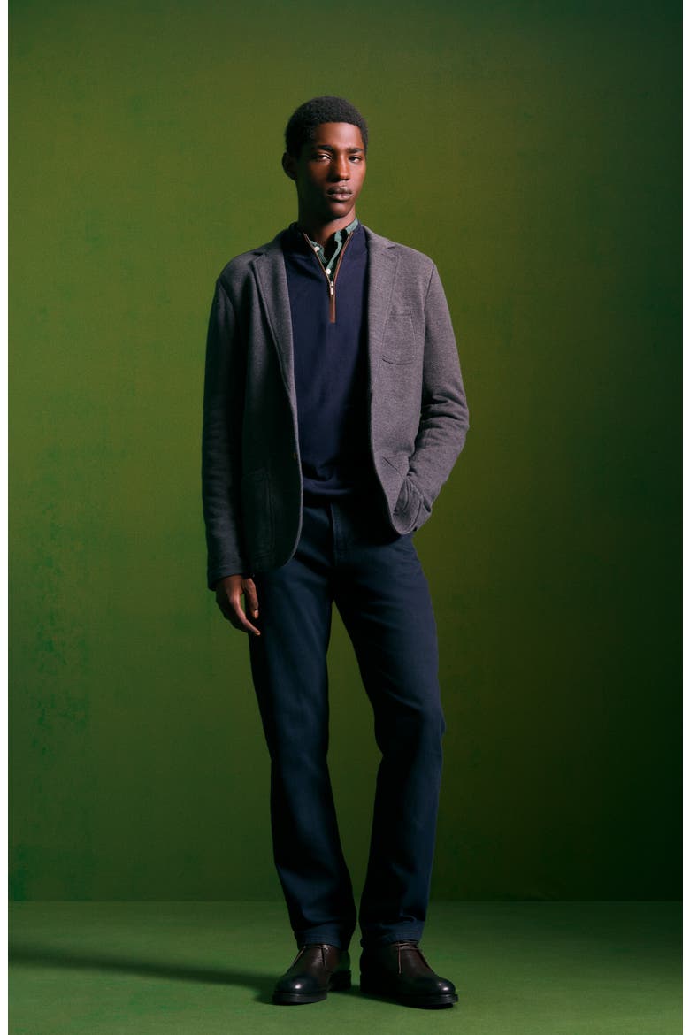 Inlet Knit Blazer, Alternate, color, BLACK SKY MELANGE