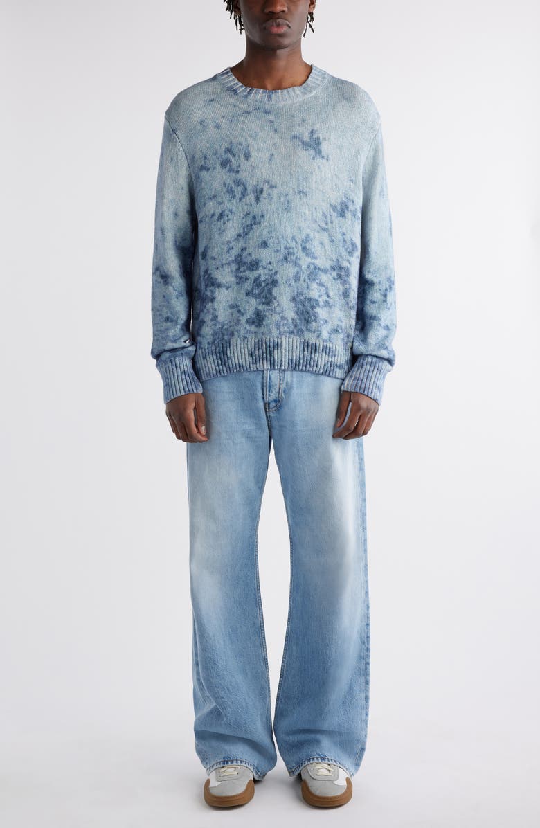 Acne Studios Acid Wash Cotton Sweater, Alternate, color,