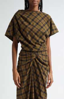 Isabel Marant Étoile Tilda Plaid Cotton Top