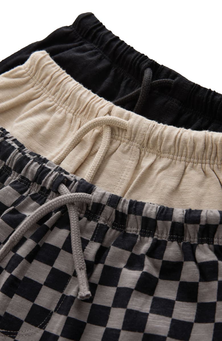 NEXT Kids' Assorted 3-Pack Jersey Sweatpants, Alternate, color, Black Multi