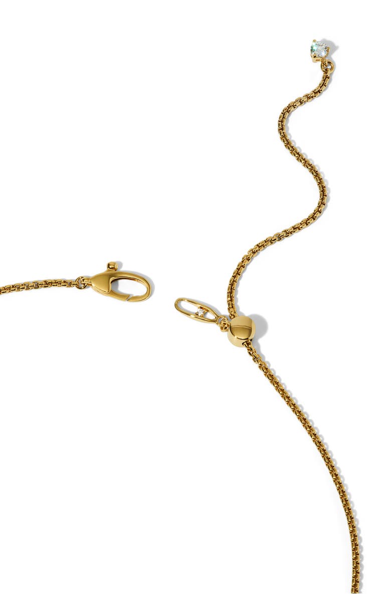 Nadri Astrid Cross Frontal Necklace, Alternate, color, Gold