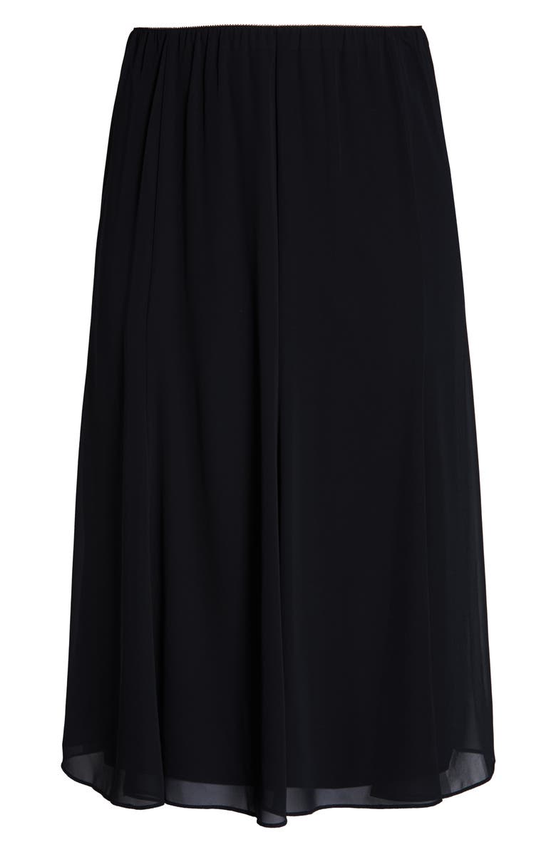 Alex Evenings Chiffon Midi Skirt, Alternate, color, Black