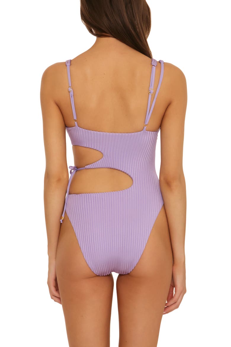 Queensland Cutout One-Piece Swimsuit, Alternate, color, DOVE